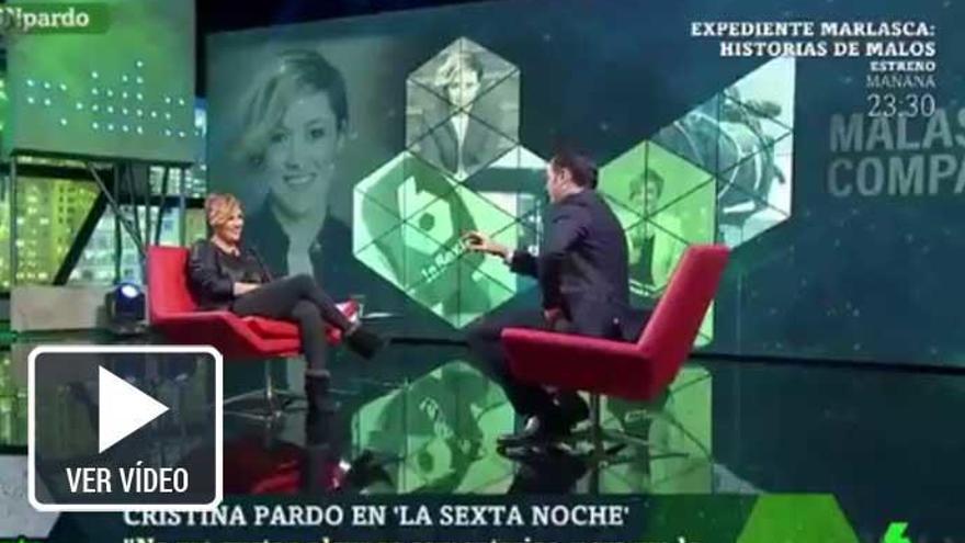 Cristina Pardo e Iñaki López bromean en &#039;La Sexta Noche&#039;