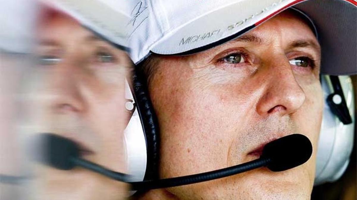 Schumacher , en su última etapa en la F1