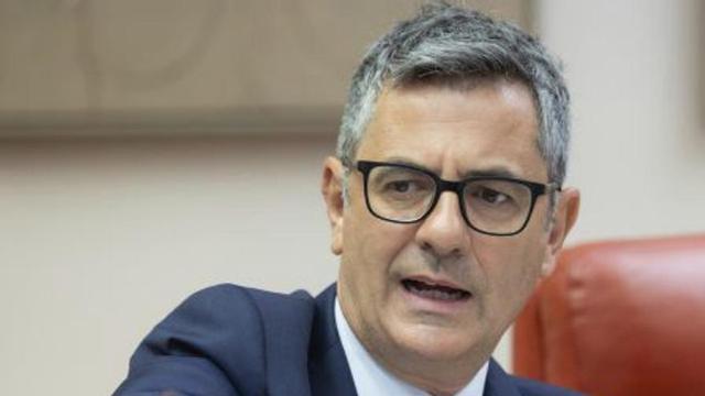 Félix Bolaños, ahir. | JESÚS HELLÍN / EUROPA PRESS