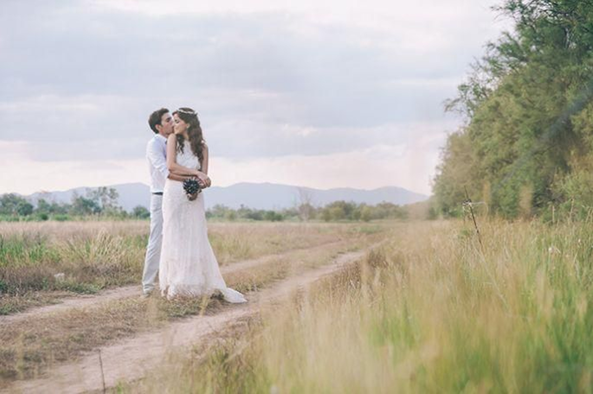 Momentos íntimos de los novios