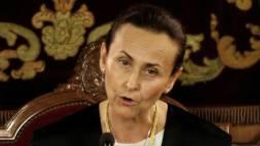 Pilar de la Oliva, presidenta del TSJ.