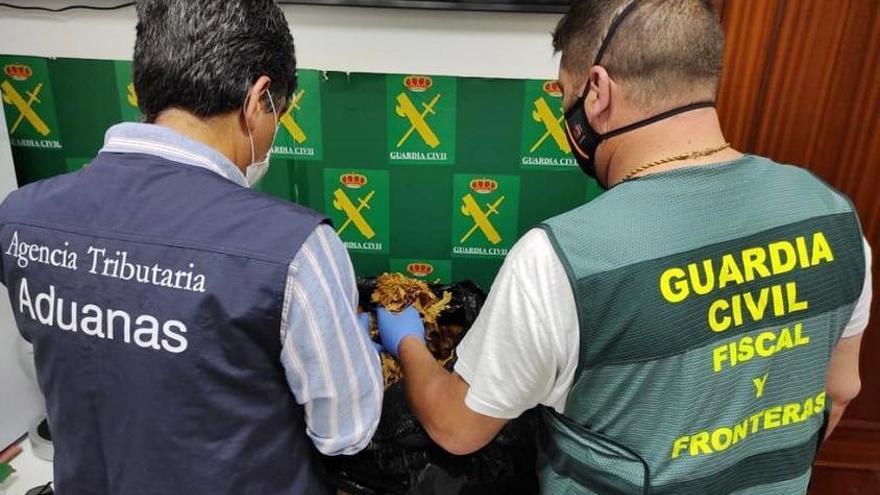 Dos detenidos en Badajoz con 1.600 kilos de tabaco de contrabando