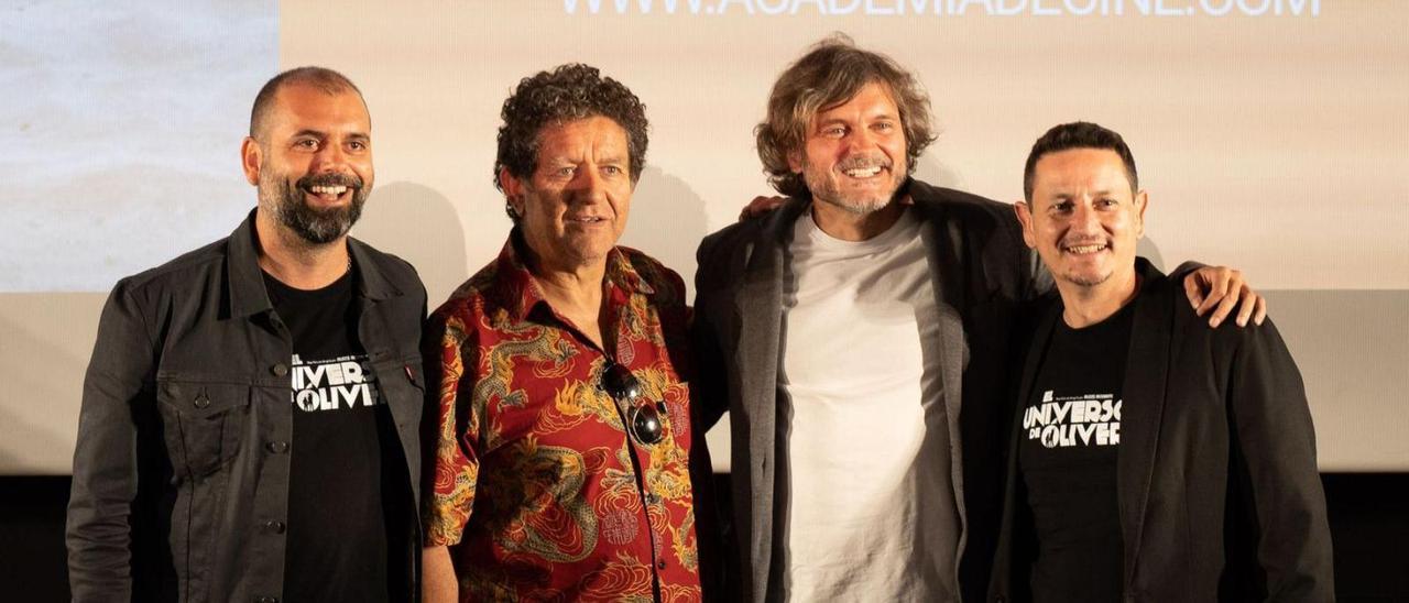 Alexis Morante, Pedro Casablanc, Salva Reina y José Alba, el equipo del filme. | LA OPINIÓN