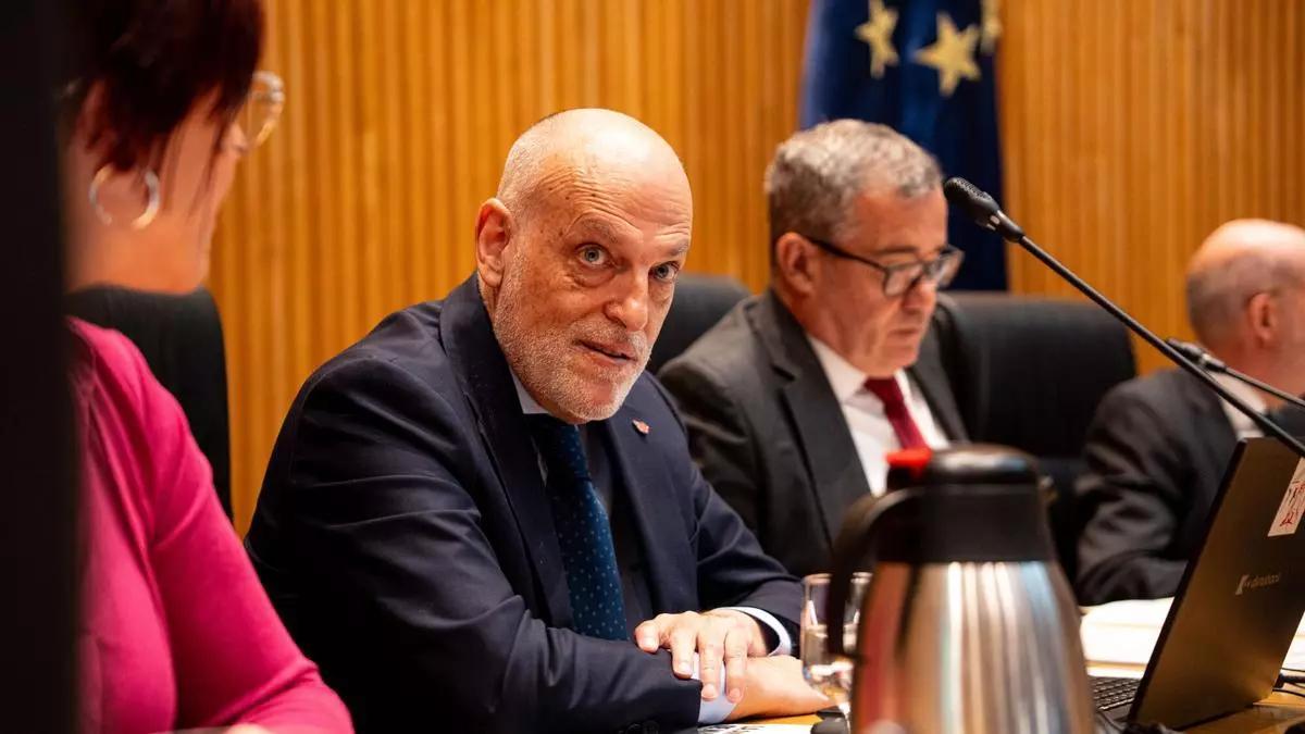 El presidente de LaLiga, Javier Tebas, comparece en el Congreso de los Diputados