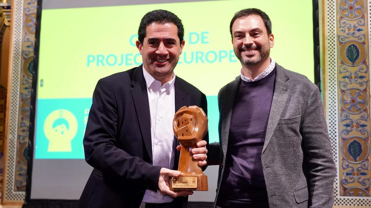 El alcalde ha recogido el premio en Valencia.