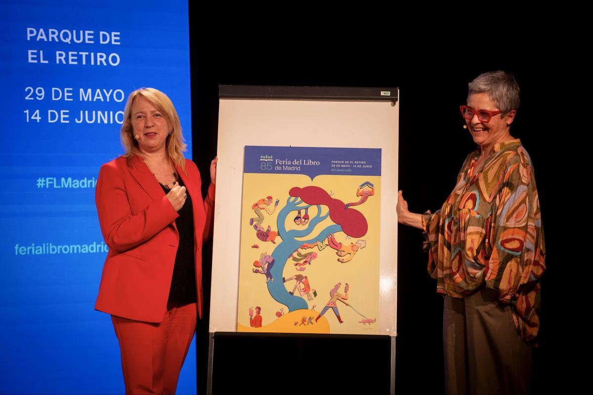 La Feria del Libro de Madrid presenta el cartel de su 85ª edición, una escena coral que celebra el humor y la lectura