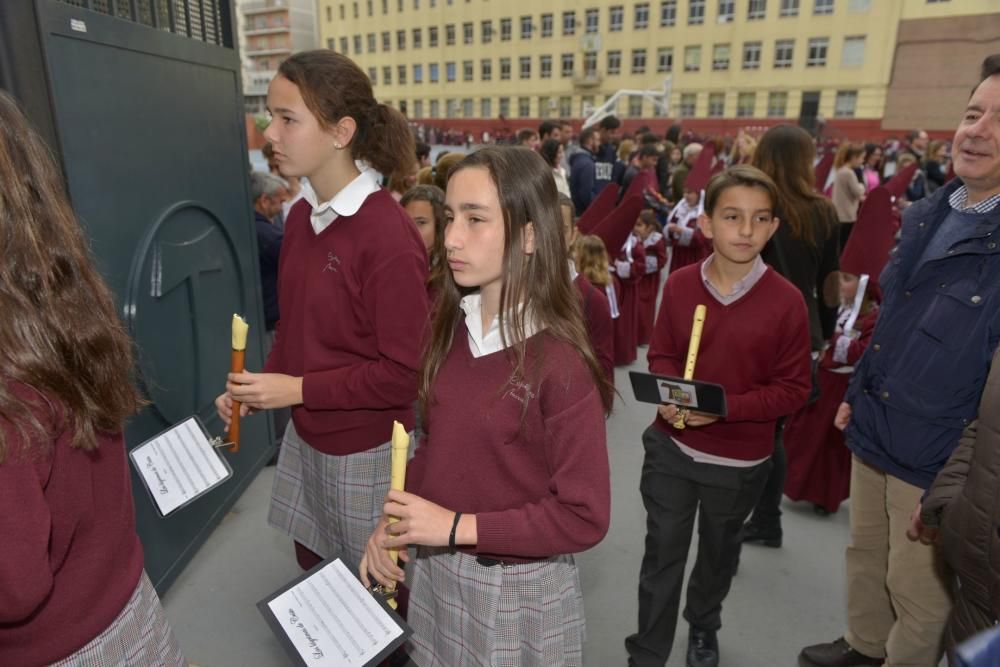 Procesión de los alumnos de Capuchinos