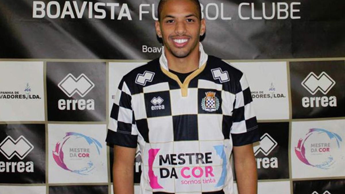 Rivaldinho, en su presentación como jugador del Boavista