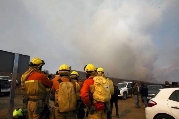 Imágenes del incendio en la Ribagorza