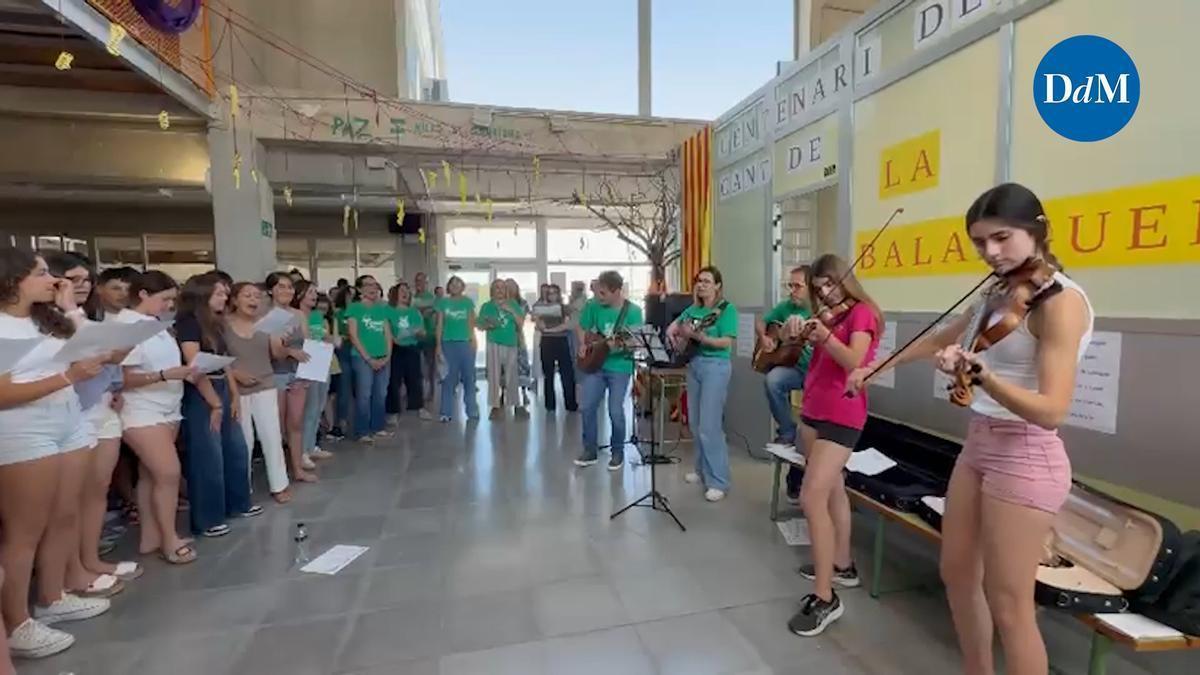 VÍDEO | El IES Santa Margalida participa en la cantada de 'La Balanguera'