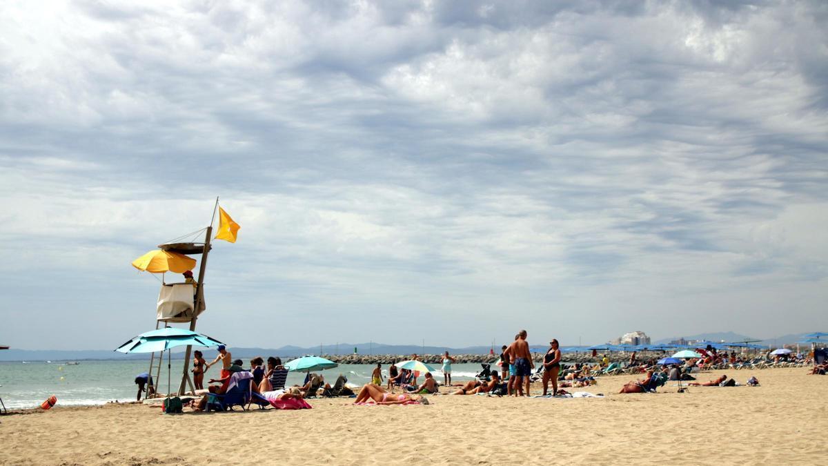 Pla general de la platja de Roses