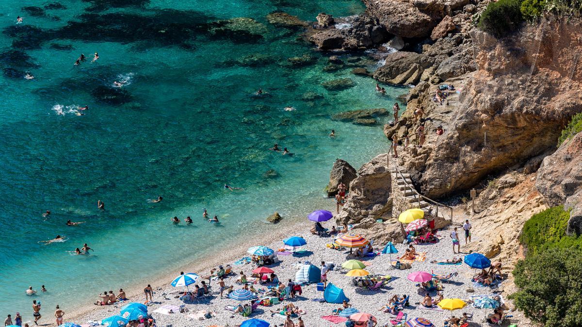 Cala de la Grandadella, en Xàbia