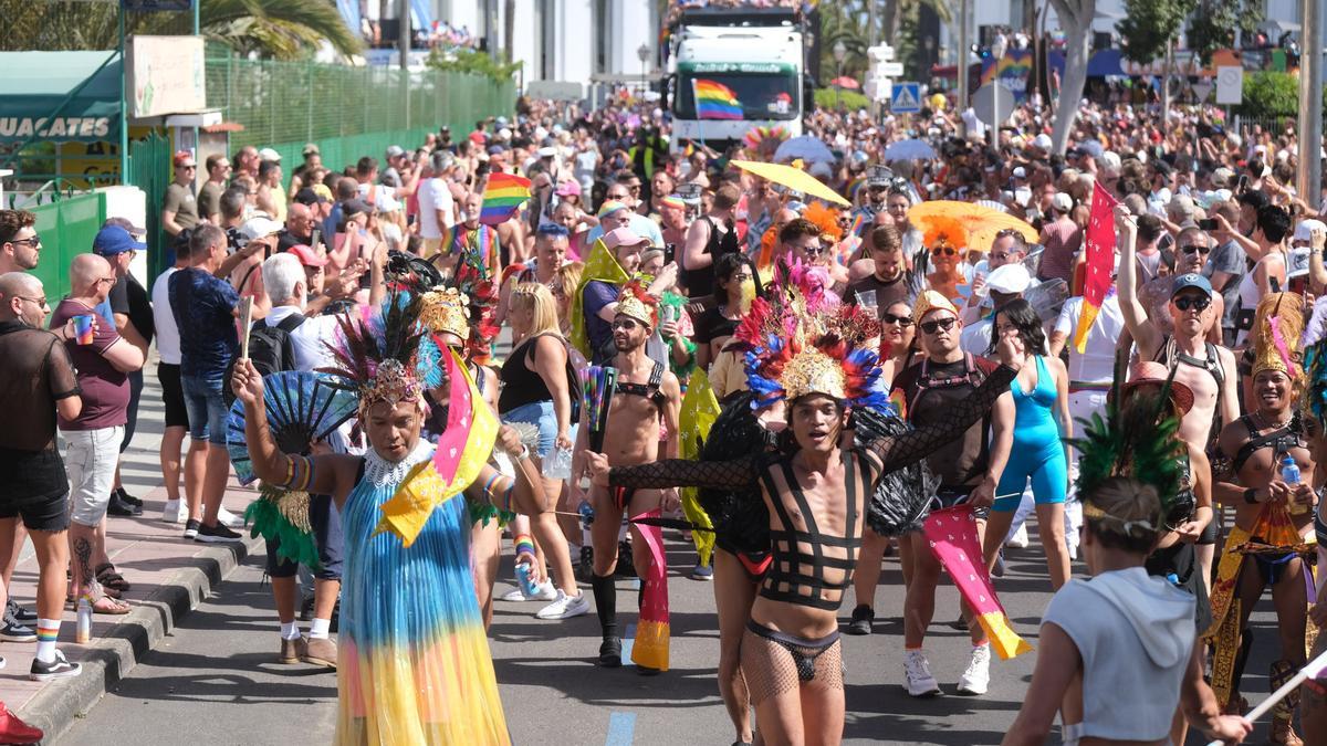 Cabalgata del Maspalomas Pride en su última edición.