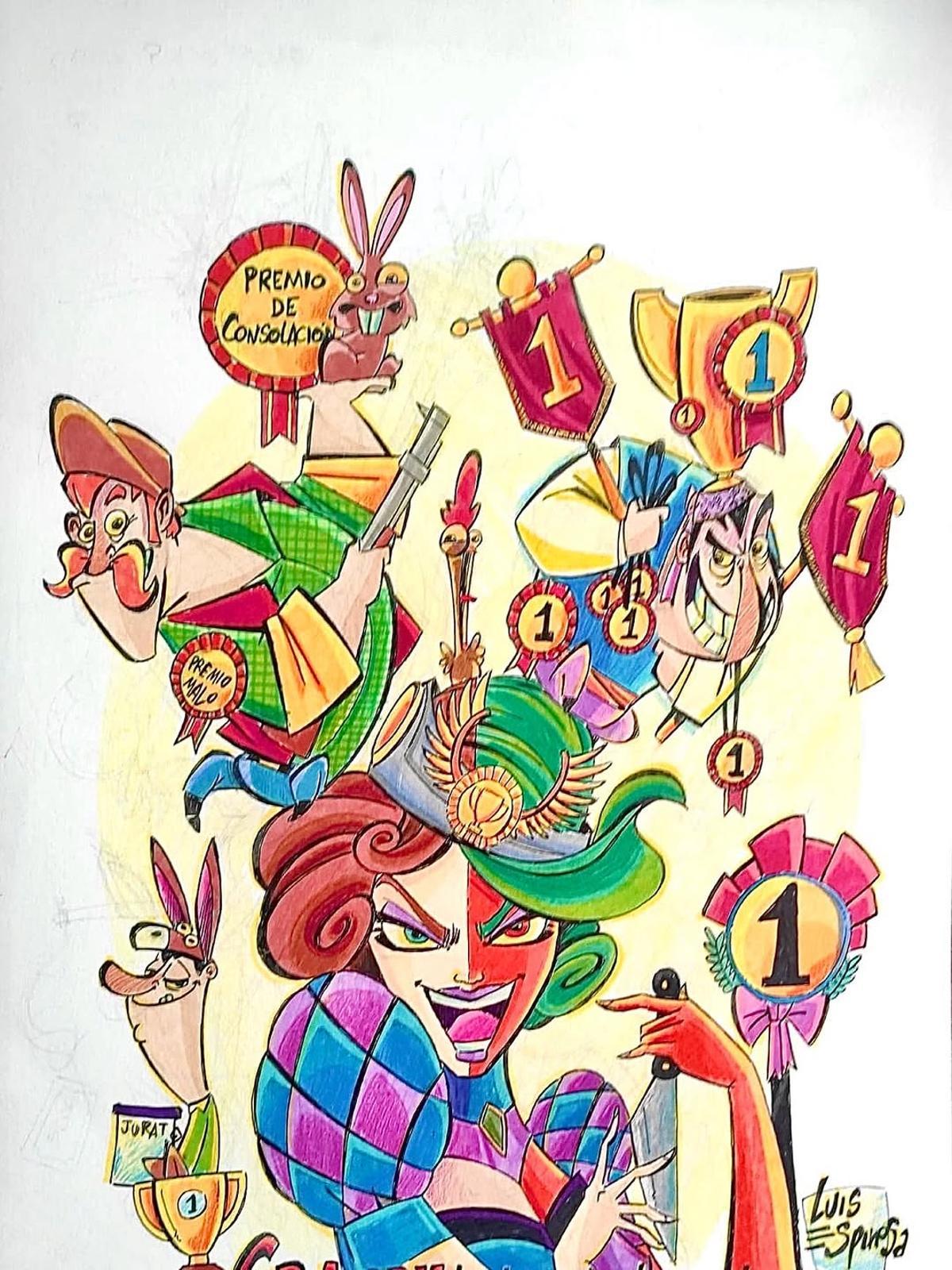 Boceto de la falla grande