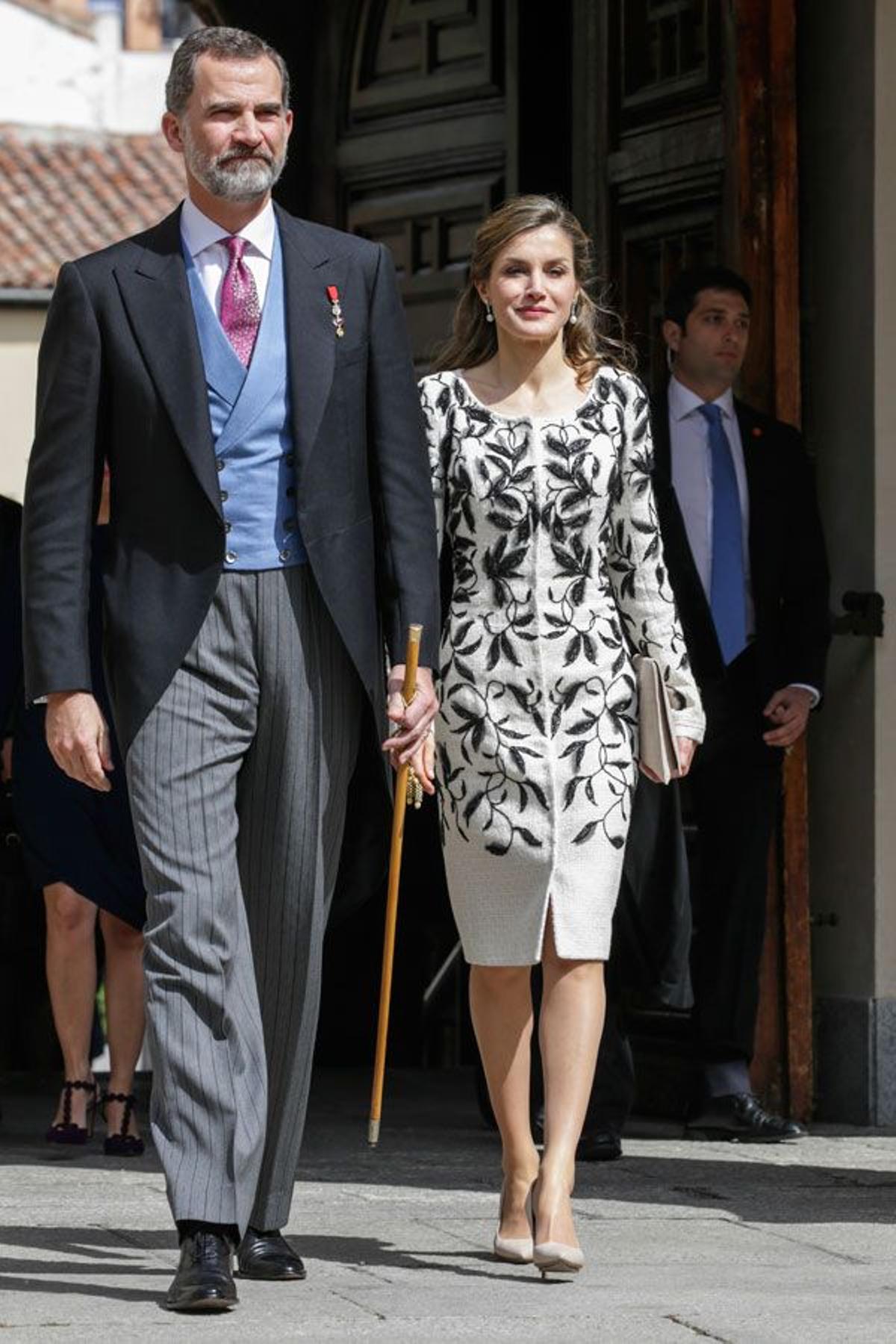 Letizia Ortiz de Felipe Varela en la entrega del Premio Cervantes junto a Felipe VI