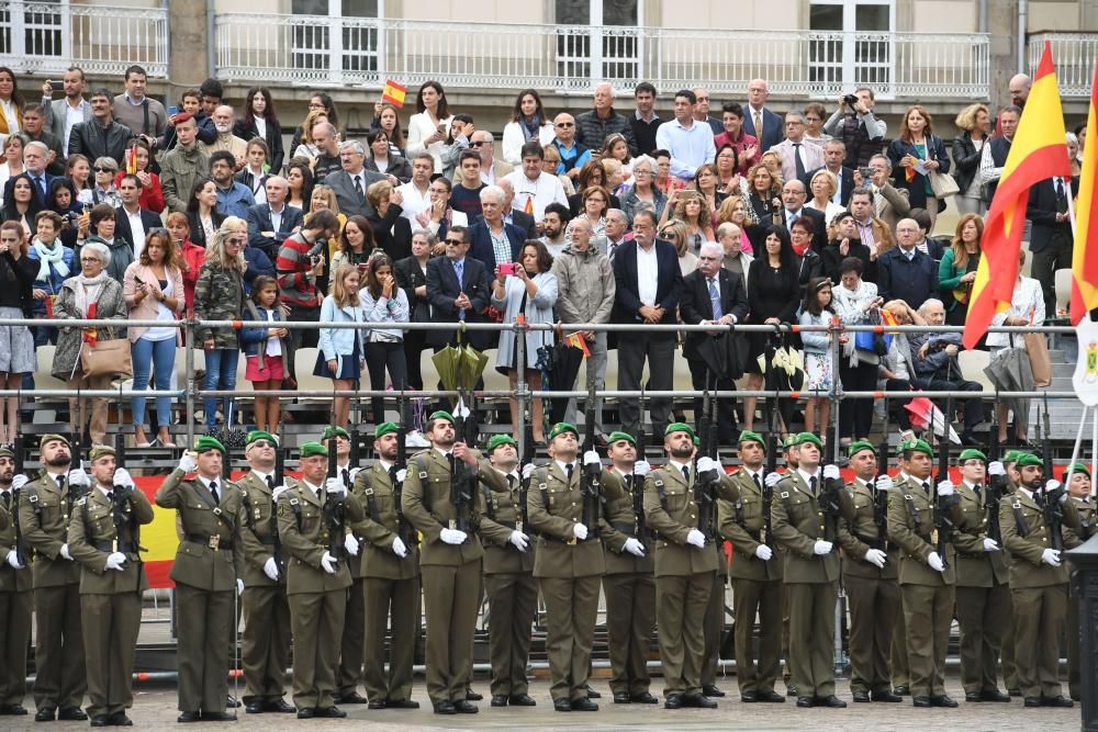 Ceremonia civil de jura de bandera en María Pita