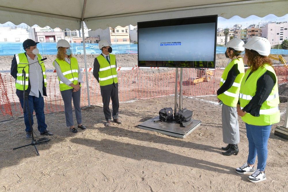 Construcción del último edificio del Área de Regeneración y Renovación Urbana (ARRU) de Tamaraceite