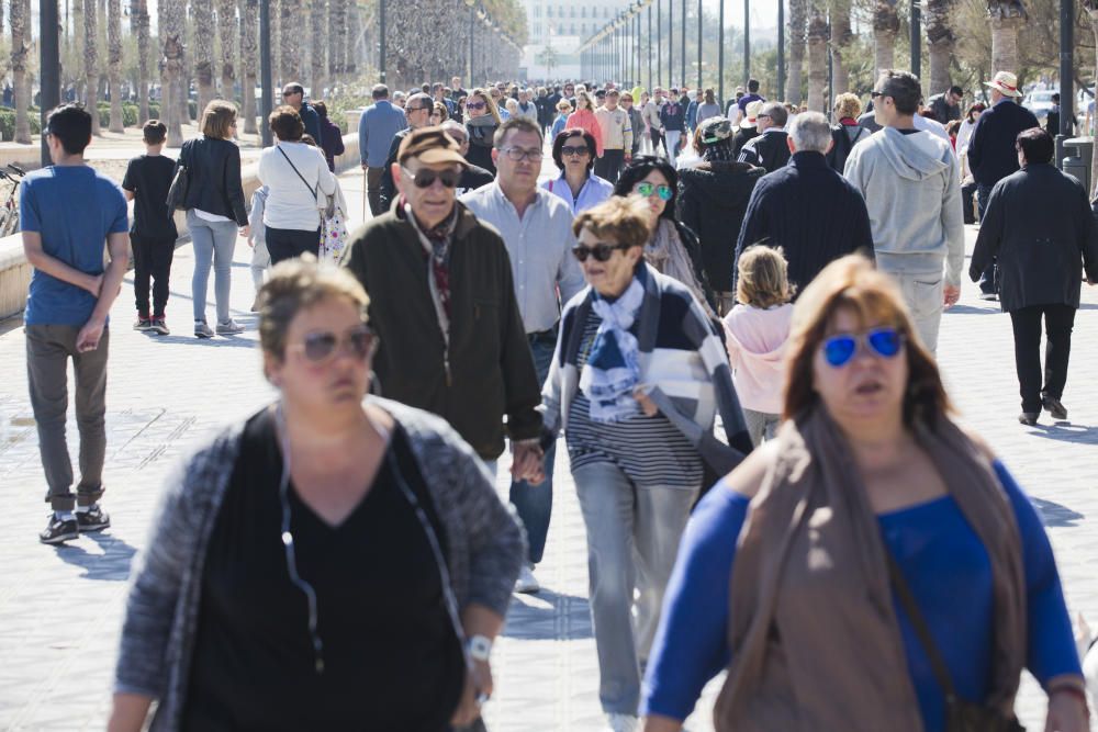 Tiempo veraniego en Valencia durante el Domingo de Ramos