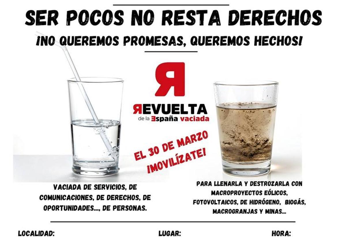 Cartel promocional de los actos conmemorativos organizados por el movimiento.