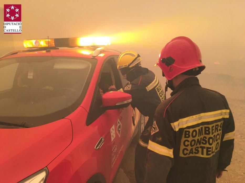 Incendio forestal en Culla