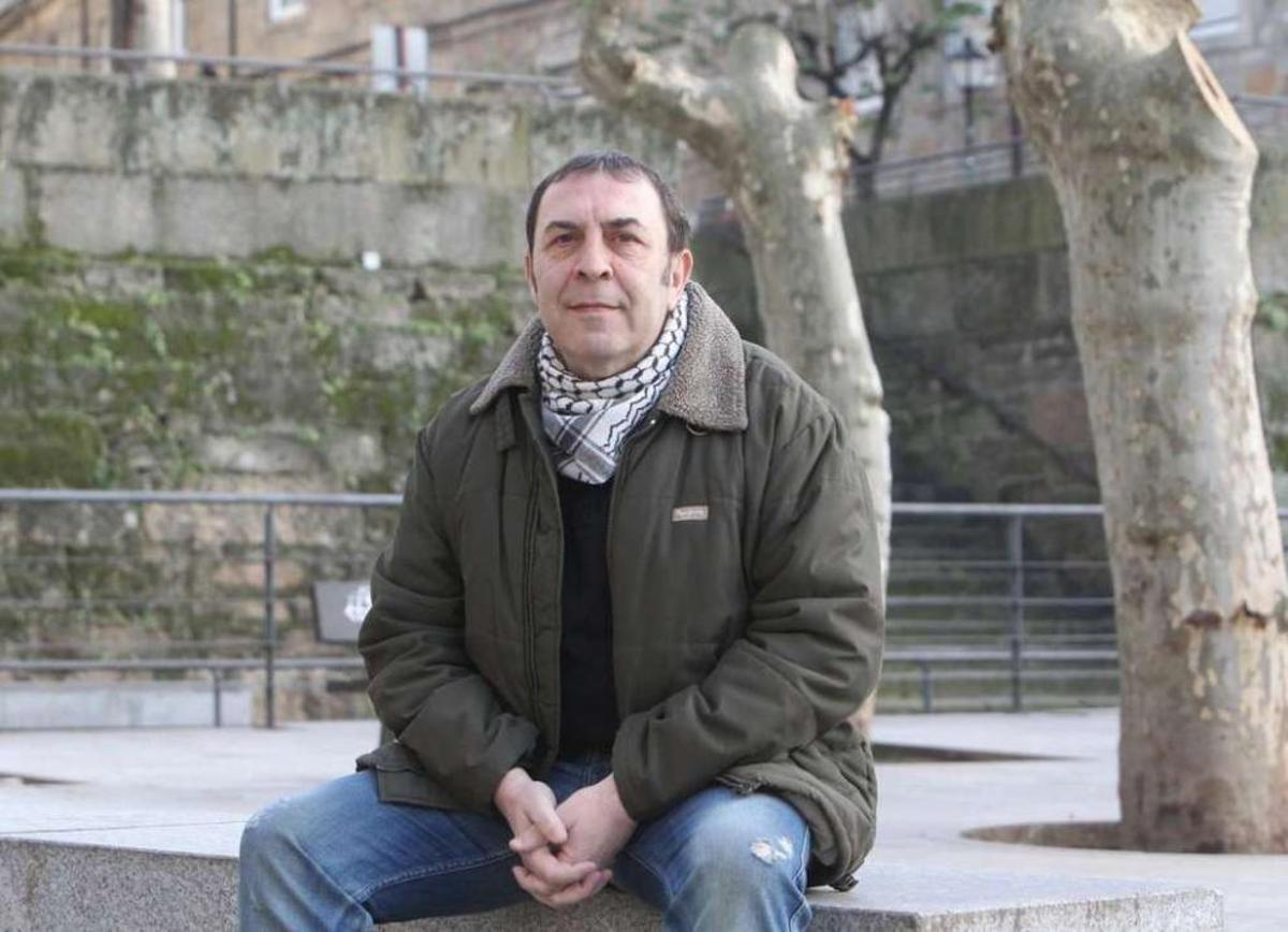 Alfonso Víctor Ferreiro, en el parque de As Mercedes. // Jesús Regal