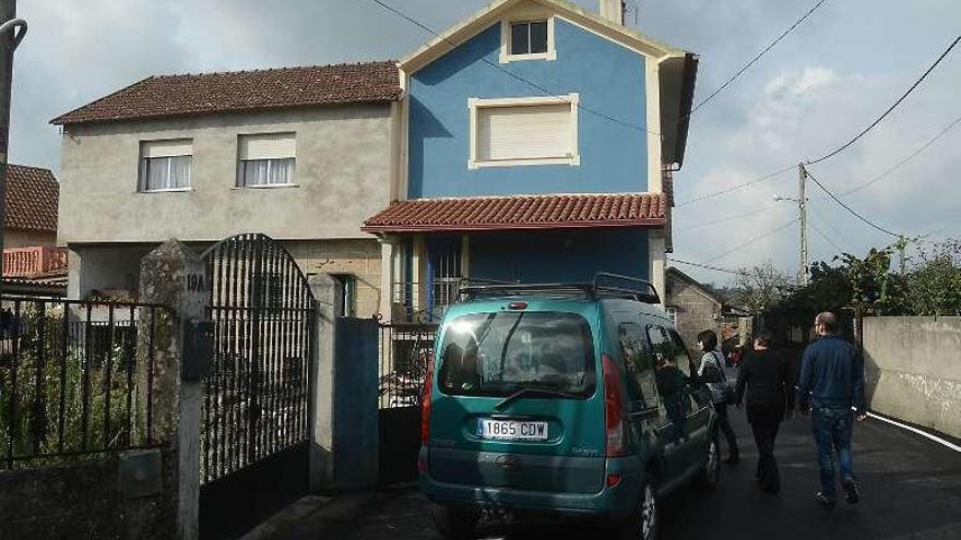 Vivienda de Soutomaior en la que reside el joven detenido. // R.V.