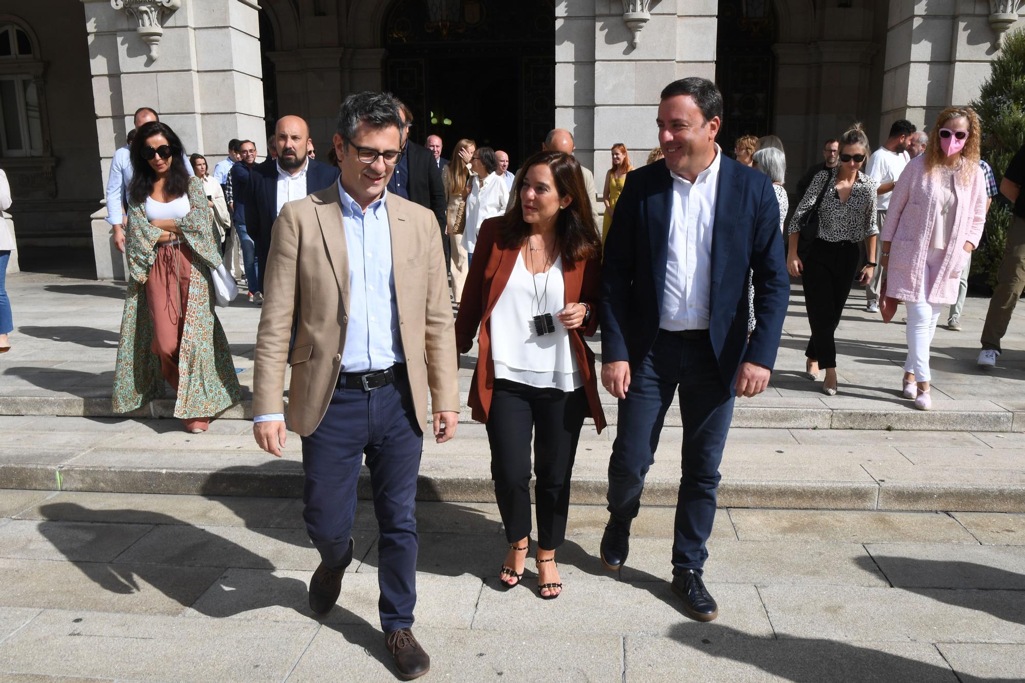 Visita del ministro Bolaños al concello de A Coruña