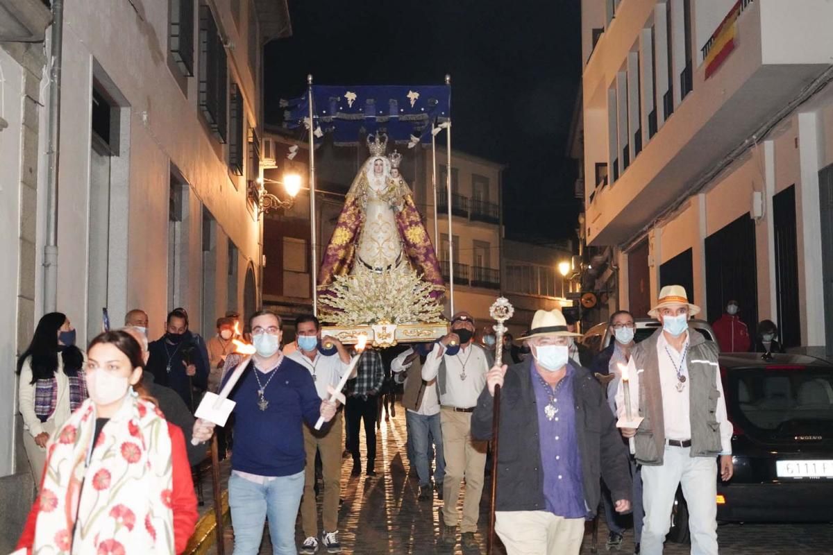 La Virgen de Luna regresa a su santuario desde Villanueva de Córdoba