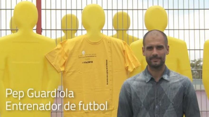 Guardiola muestra su apoyo a la Via Catalana