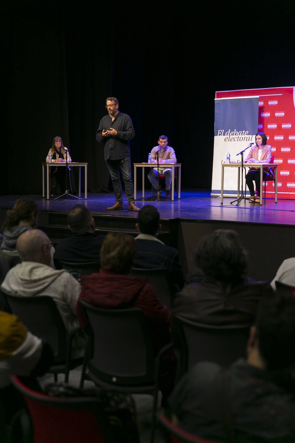 EN IMÁGENES, el debate electoral organizado por LA NUEVA ESPAÑA en Corvera