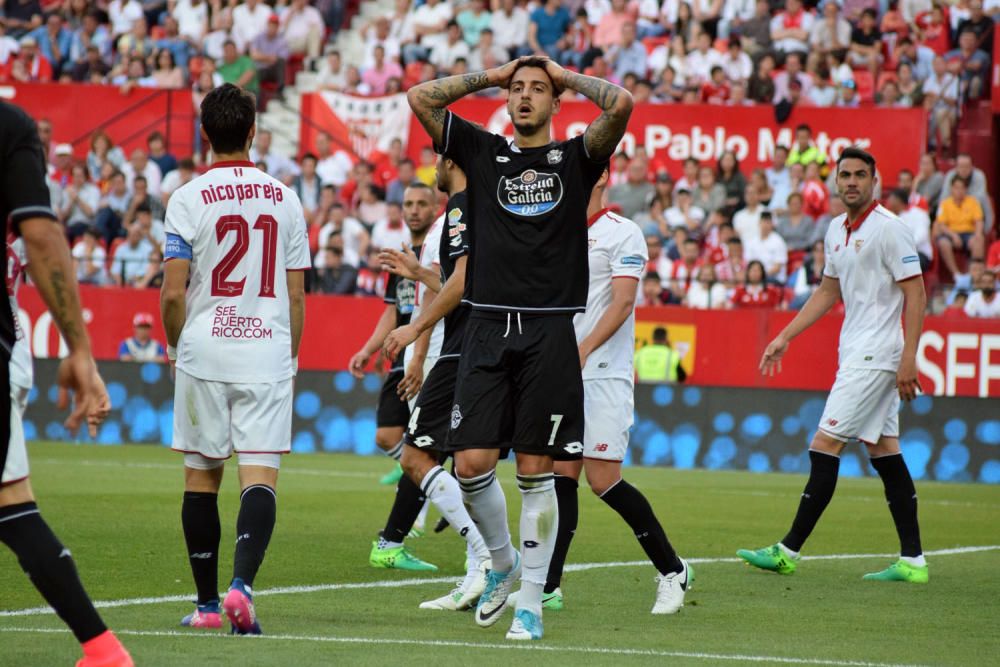 El Dépor cae ante el Sevilla en el Sánchez Pizjuán