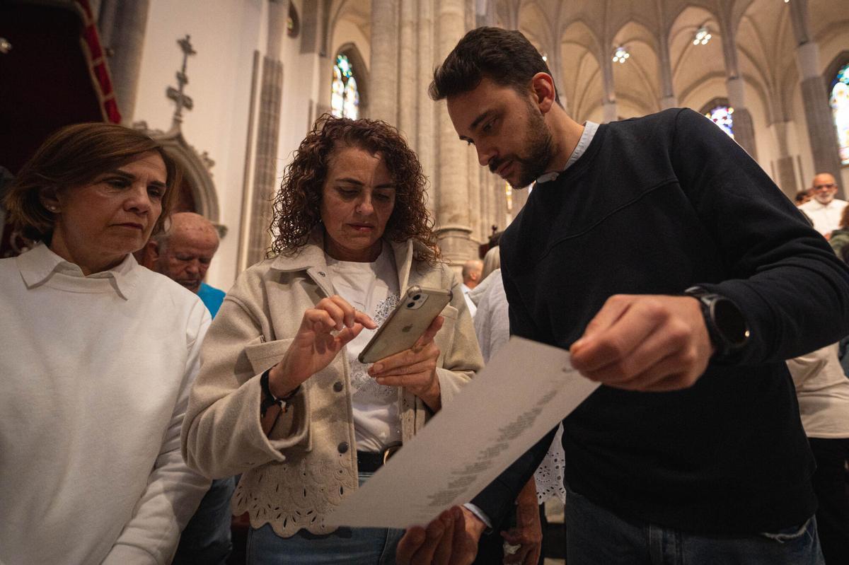 Grabación en la Catedral de La Laguna del himno para la visita del Papa a España