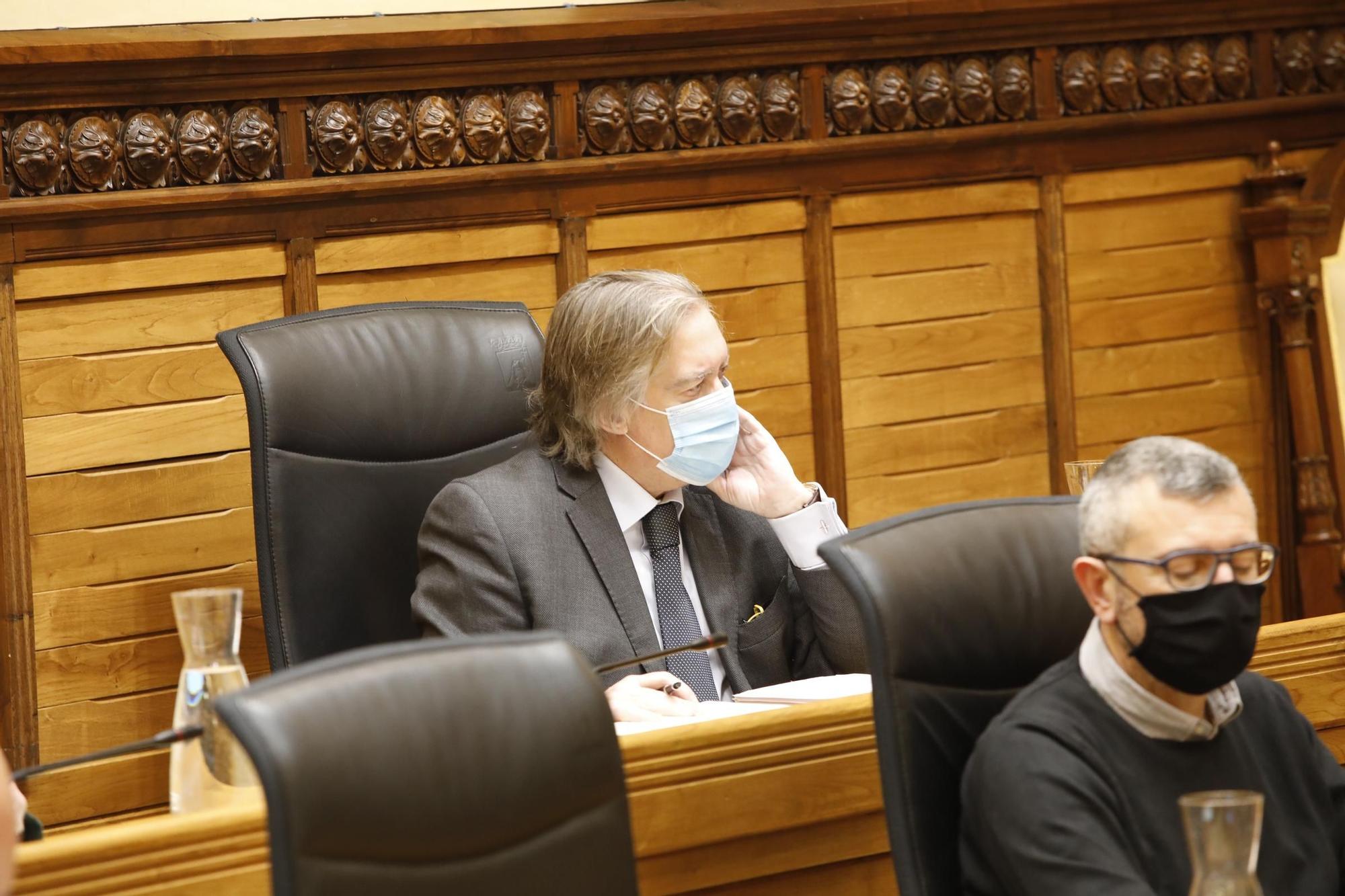 Pleno municipal de enero en el Ayuntamiento de Gijón.