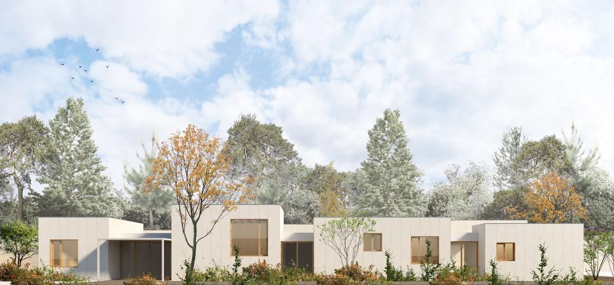 Recreació de l'exterior de l'edifici