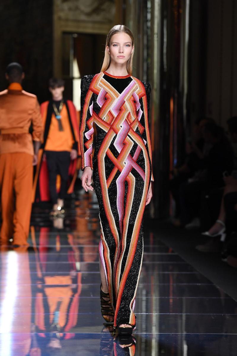 Balmain primavera/ verano 2017, geometrías