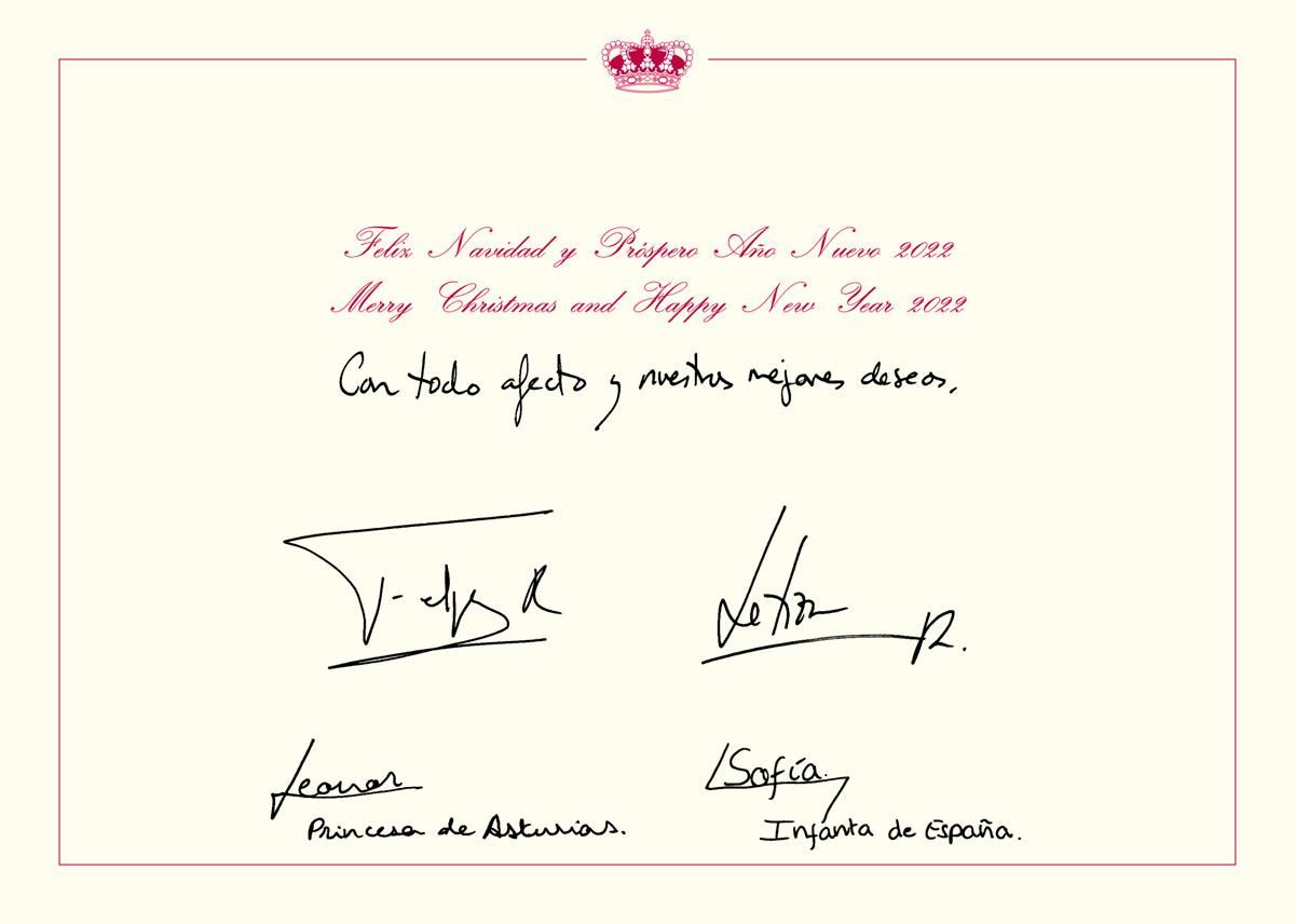 La felicitación navideña de la Familia Real