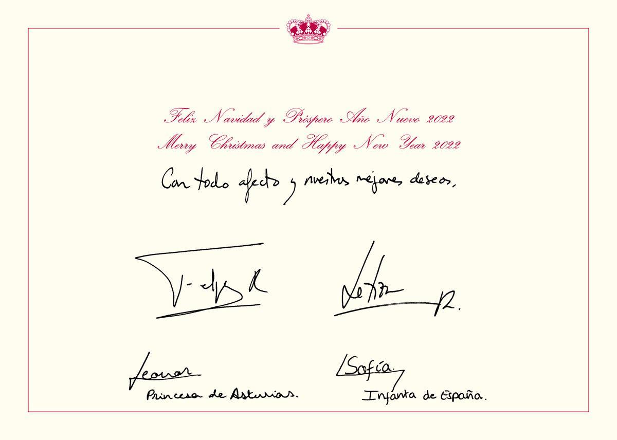 La felicitación navideña de la Familia Real