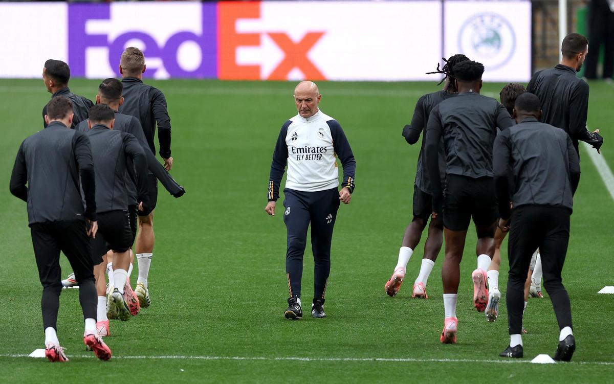 Antonio Pintus, durante la temporada 2023/2024, en la que el Real Madrid consiguió la 15 Champions.