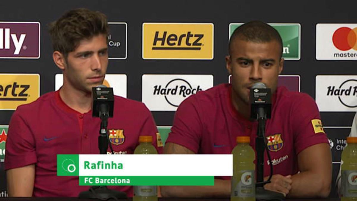 Rafinha evita hablar de su futuro en el Barça