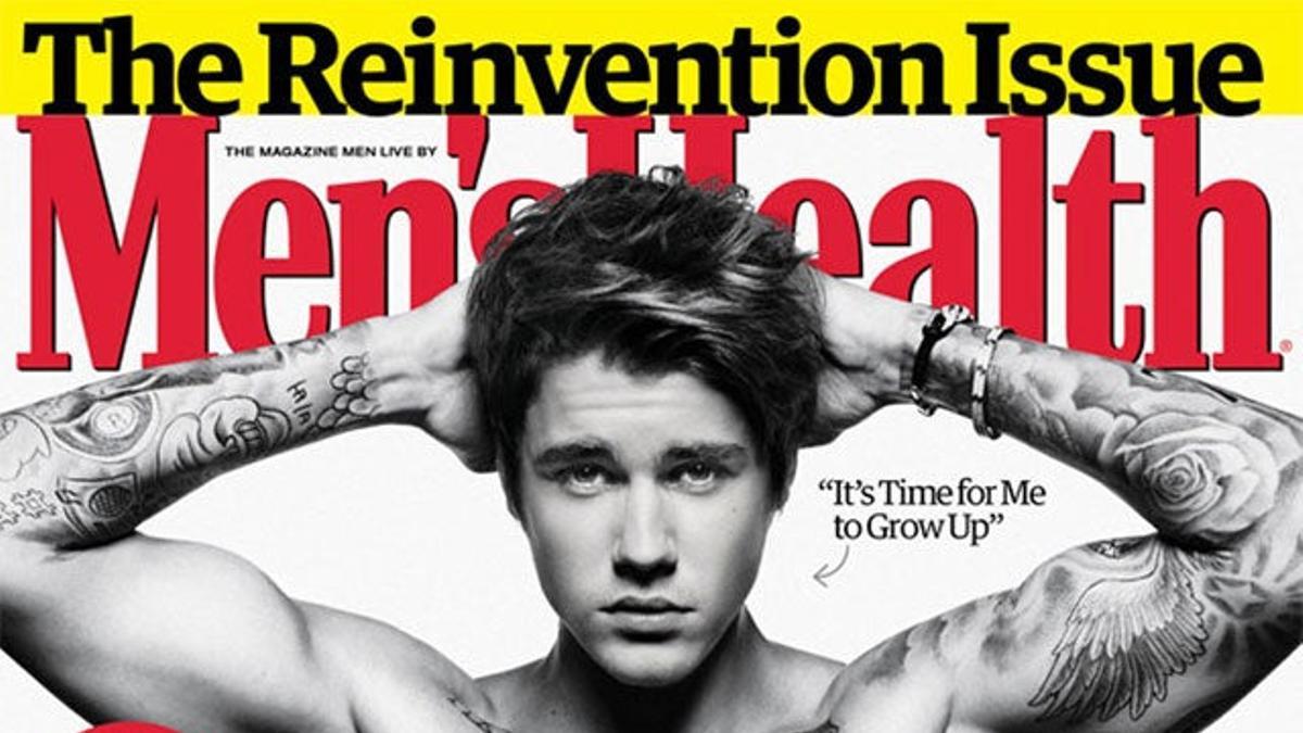Justin Bieber presume de músculos en la portada de una revista