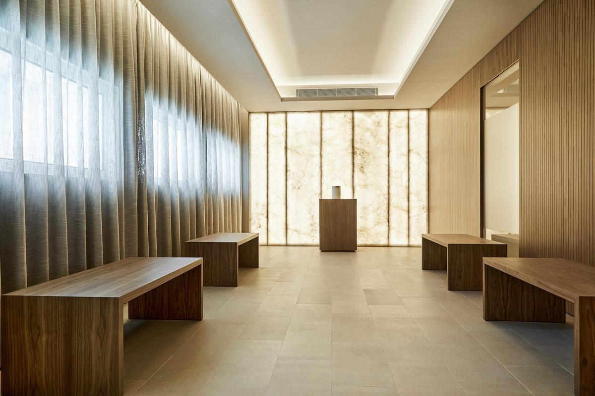 Un espacio acogedor en el tanatorio de Vilanova y la Geltrú.