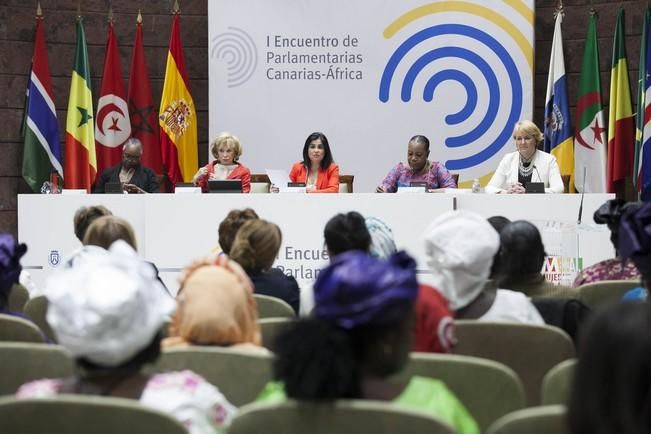 16/05/2016.Inauguración del I Encuentro de Parlamentarias Canarias-África.Hanna Birna.Catherine Samba-Panza.Carolina Darias.Maria Teresa Fernandez de la Vega.Barbara Hendricks.Santa Cruz de Tenerife