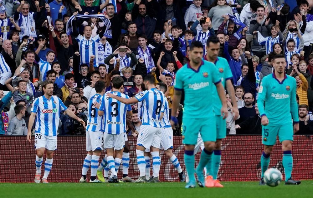 Real Societat - Barça, en imatges