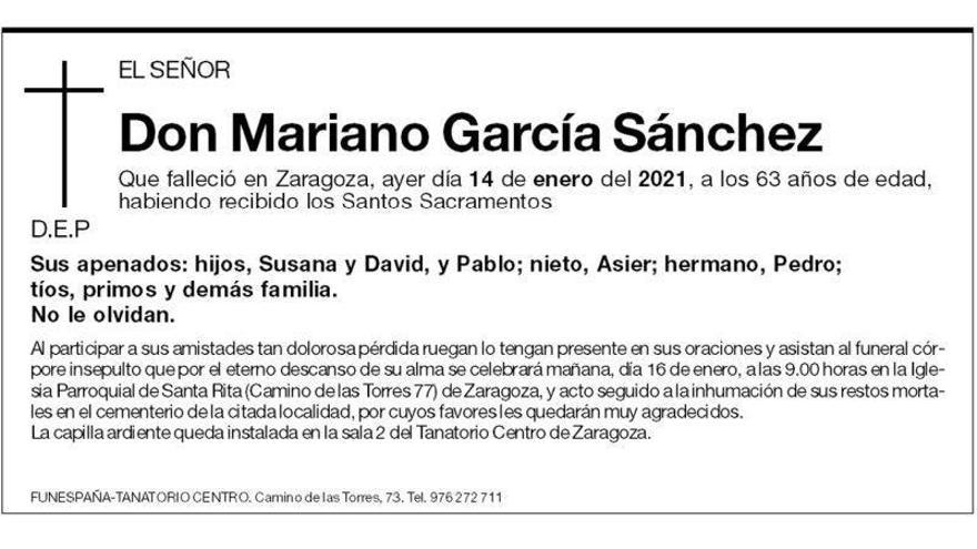 Don Mariano García Sánchez