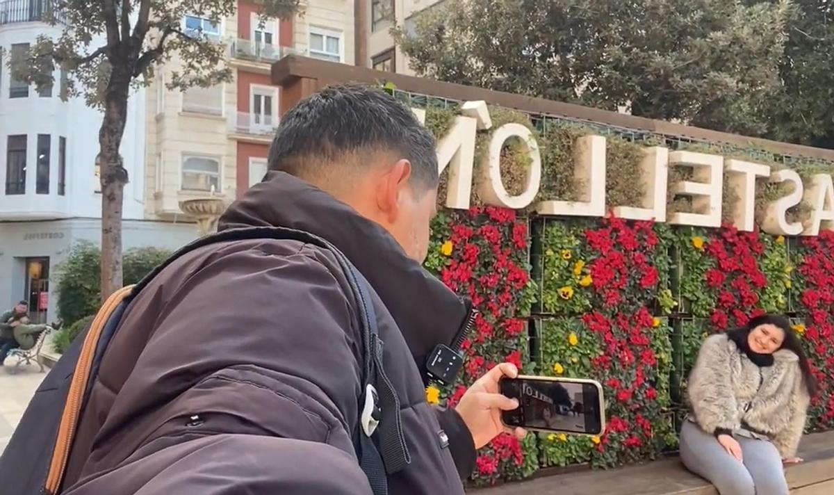 Imagen extraída del vídeo de Youtube en el que visitan la ciudad de Castelló.