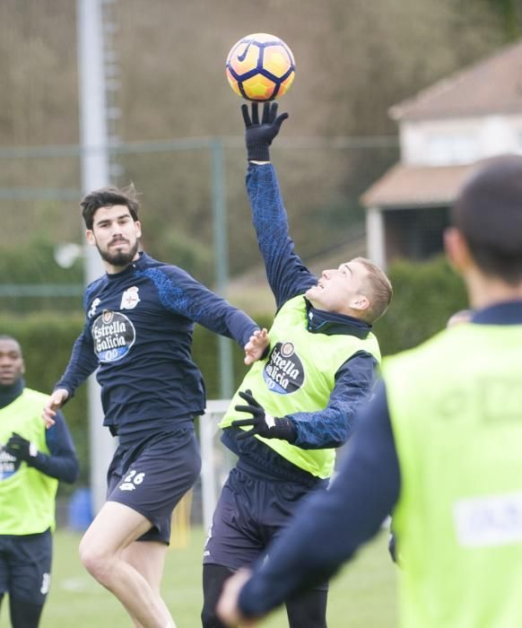 La plantilla continúa preparadno el decisivo partido del sábado en Butarque con la obligación de sumar puntos.