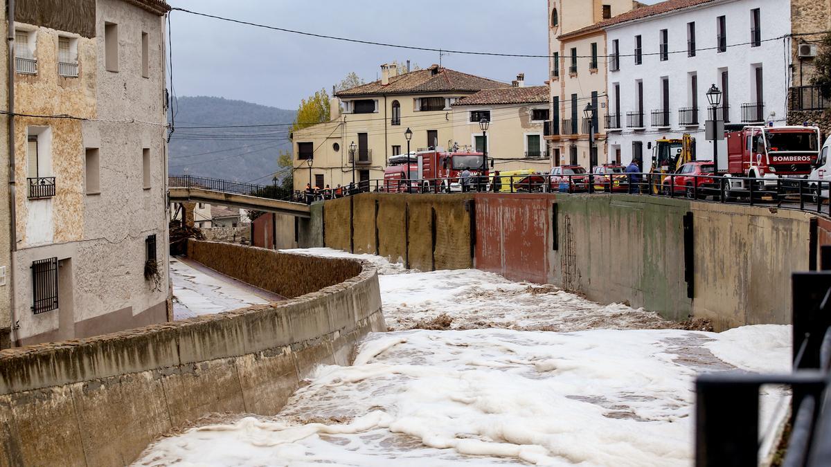 Temporal de lluvia y viento, DANA, riada en Letur