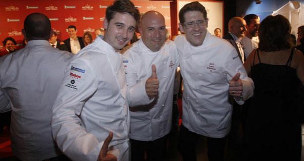 Gala de entrega de las estrellas Michelin en Girona.