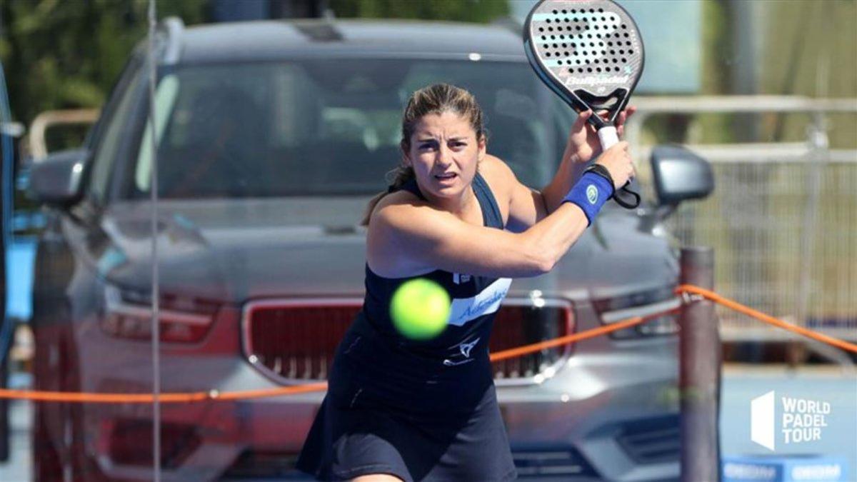 Alejandra Salazar en un punto de los octavos de final en Jaén