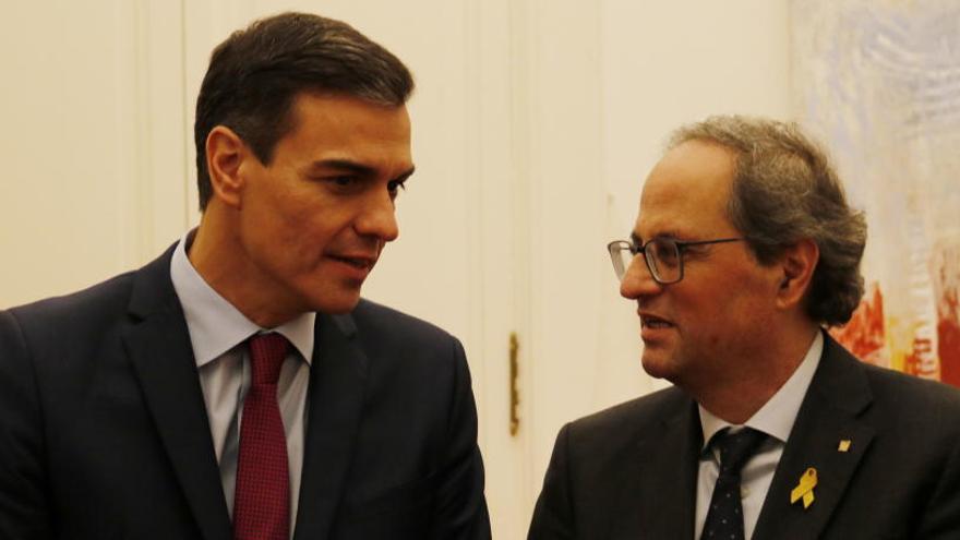 El govern espanyol, Pedro Sánchez, i del president de la Generalitat, Quim Torra.